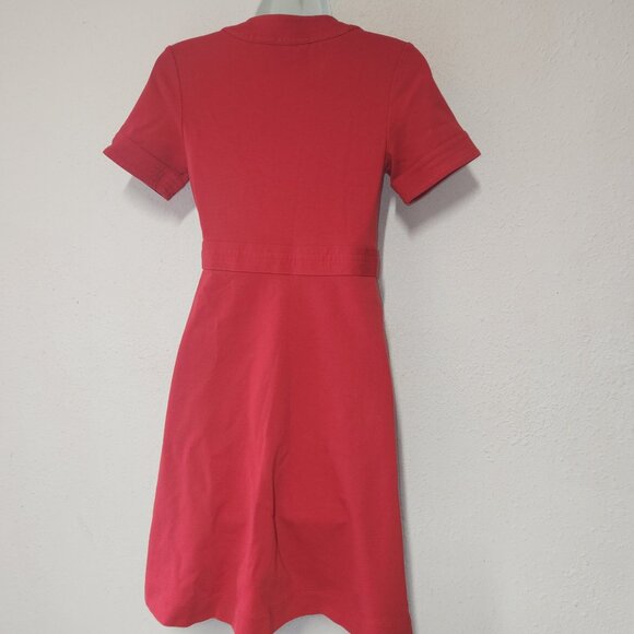 Boden *** stylish wrap dress Burnt Orange in size 4P - Picture 10 of 12